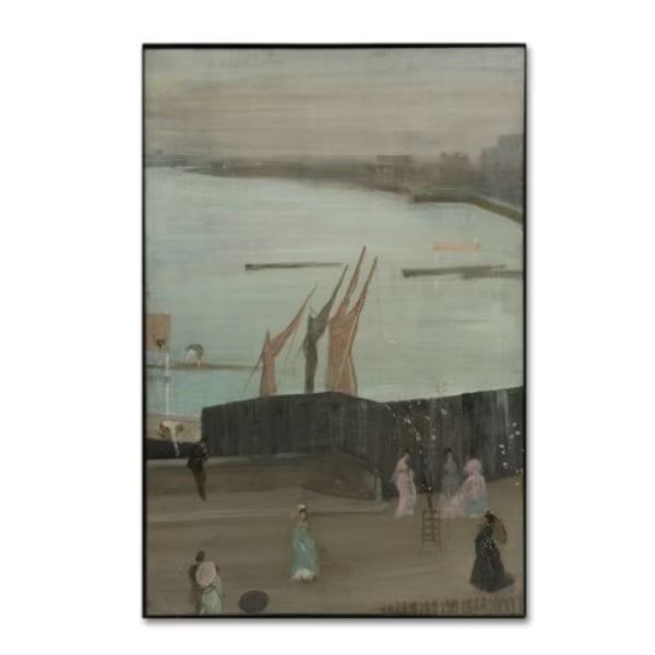 Whistler 'Variations In Pink And Grey' Canvas Art, 30x47, Trademark Fine Art, Mfr#: AA01219-C3047GG